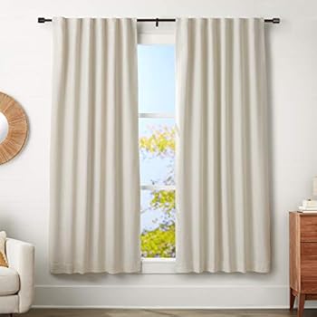 AmazonBasics 1-Inch Curtain Rod with Cap Finials - 72 to 144 Inch, Espresso