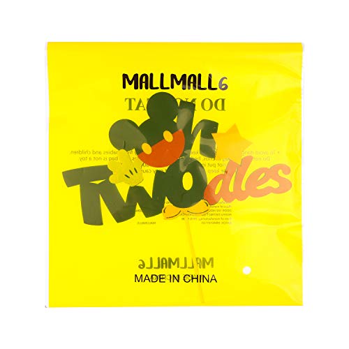 MALLMALL6 Mickey Two Birthday Cake Topper Twodles Mickey Birthday Party Supplies Cute Cake Decorations Two Years Old Mickey Themed Birthday Party Favors for 2nd Toddlers Baby Boys Girls