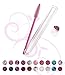 Eyelash brush - 20 pcs disposable eye lash wand and comb applicator in a tube - Make up tool for eyelash extension supplies
