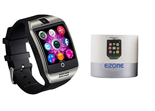 Smart Watch with Camera, Ezone Q18 Bluetooth Smartwatch with Sim Card Slot Fitness Activity Tracker Sport Watch for Android Smartphones (Silver) (Best Smartphone For Sports)