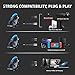 VersionTECH. G2000 Gaming Headset, Surround Stereo Gaming Headphones with Noise Cancelling Mic, LED Light & Soft Memory Earmuffs, Works with Xbox One, PS4, Nintendo Switch, PC Mac Computer Games -Bluethumb 1