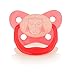Dr. Brown's PreVent Orthodontic Baby Pacifier, Suction Free Air Channel, Contoured Butterfly Shield is Gentle on Face, Made in USA, Stage 2, 6-18m, 2-Pack, Glow in the Dark - Pink