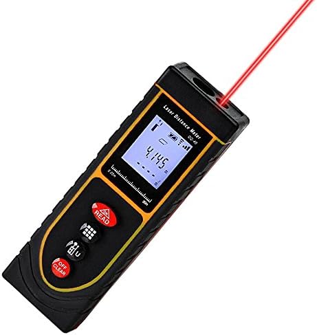 Mini Portable Laser Measure 164ft/50m, Areally Digital M/In/Ft Laser Distance Meter with Backlit LCD and Area/Volume/Pythagorean Measurement, IP54 Water/Dust Proof, Battery Included