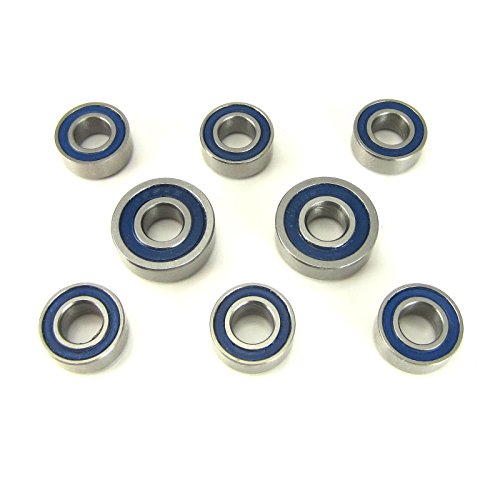 Losi 22 B, T, SCT Hub Carrier Bearings 5x10x4mm - 5x13x4mm Blue