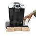 Mind Reader 36 Capacity 'Anchor' Triple Drawer K-Cup, Dolce Gusto, CBTL, Verismo, Single Serve Coffee Pod Holder Drawer, Black with Brown Wood Veneer