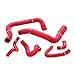 Mishimoto MMHOSE-MUS-86RD Silicone Radiator Hose Kit Compatible With Ford Mustang GT Cobra 1986-1993 Red