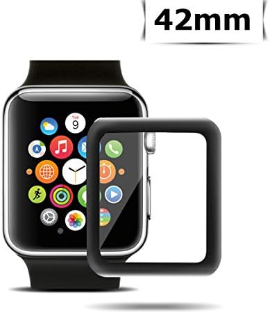 Lupaava Screen Protector for Apple Watch Series 3 42mm, Premium Tempered Glass Anti-Scratch Anti-Bubble, High Definition