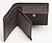 Mens Leather Wallet Bifold with Change Purse and ID Holder (Burnished Brown)