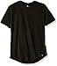 Southpole Boys' Big Short Sleeve Basic Scallop Tee with Side Zipper Details