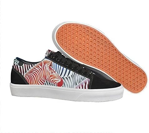Rainbow zebra Women's Sneaker Lightweight Go Easy Walking Casual Comfort Shoes