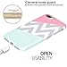 BAISRKE for 7 Plus Case Slim Fit Flexible Soft Silicone Rubber TPU Shockproof Clear Bumper Split Chevron Wave Design Shell Glossy Skin Cover for 7 Plus iPhone 8 Plus 5.5 inch
