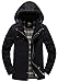 wantdo Men's Warm Casual Military Jacket with Removable Hood