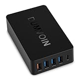 DUMVOIN USB Charger with Quick Charge 2.0 Port & 3 USB Ports, Type-c port for Samsung Galaxy S7/Edge, iPhone 7/Plus, iPad Pro/Air 2 & More