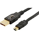 AmazonBasics USB 2.0 Cable - A-Male to Mini-B - 6 Feet (1.8 Meters)