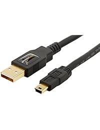 USB A macho 2.0 a cable Mini B, Negro