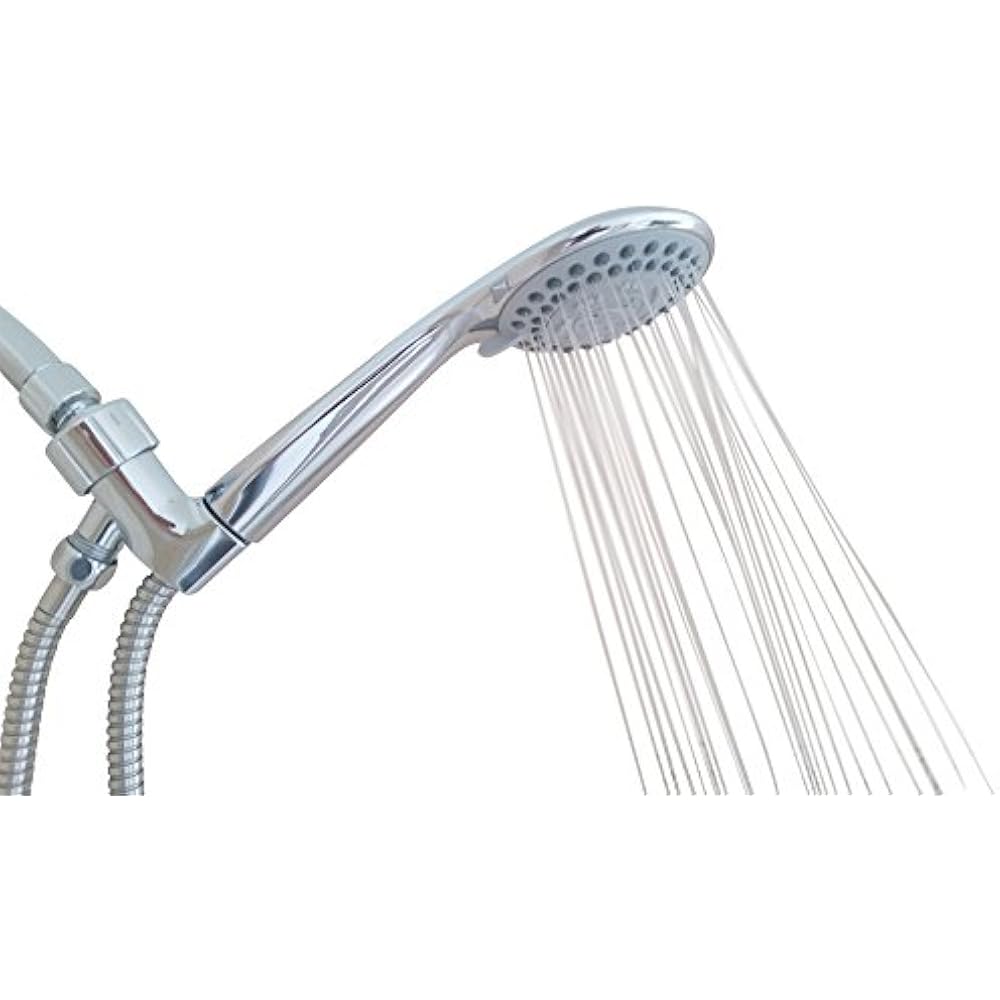 Shower Head Handheld Rainfall High Pressure Flow With Removable Water