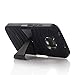 MOTO E4 Case, NOKEA Kickstand Shell & Holster Dual Layer High Impact Defender Case Heavy Duty Non-slip Shockproof Case Cover for Motorola MOTO E4 (MOTO E 4th Gen) (Black)