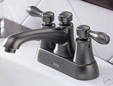 Delta 4 Centerset Pewter Bathroom Faucet 2542pt 242pt Touch On