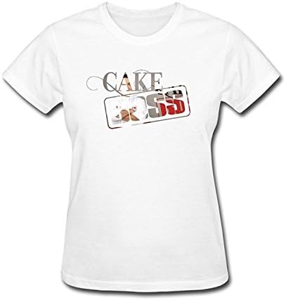 Wopson Women's White Cake Boss Logo T Shirt