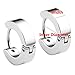 JOVIVI Pack of 8 Mens Womens Stainless Steel Punk Multi-style Set Hinge Snap Huggie Hoop Cartilage Stud Earrings