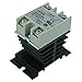 TinaWood SSR-25 DD Solid State Relay + Heatsink DC-DC 25A 3-32V DC/5-200V DC SSR-25DD (DC to DC 25A)