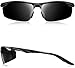 ATTCL Men's Sports Polarized Sunglasses Driver Golf Fishing Al-Mg Metal Frame 2206 Black