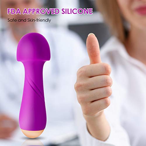 Mini Wand Massager,Hizek Powerful Cordless Portable Small Size Personal Handheld Massager,Deep Tissue Electric Massagers for Back Neck Shoulder Legs,Sports Recovery,Best for Travel - Thumbnail 5