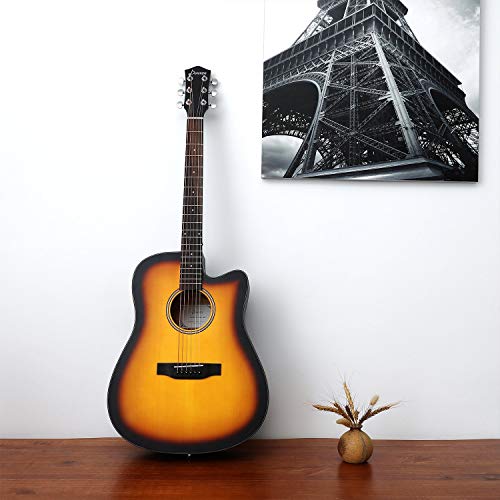 6 Donner+Cutaway+Sunburst+Acoustic+Beginner