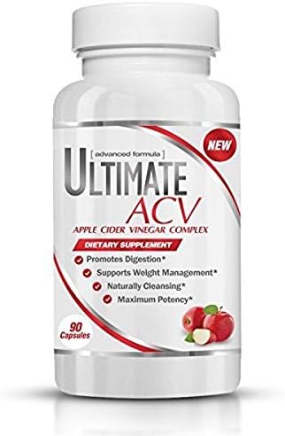 Ultimate ACV - Apple Cider Vinegar Complex - Supplement for Immune System and Digestive Support - Natural Cleanse and Detox - Appetite Suppressant - Weight Gain Prevention - 90 Capsules
