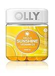 OLLY Hello Sunshine Vitamin D3 Gummies, Luminous Lemon, 70 Count