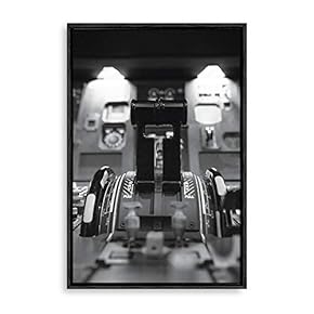 Framed Aviation Machinery Home Artwork for Living Room Bedroom