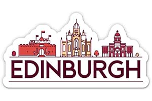 Squiddy Edinburgh Scotland - Vinyl Sticker Decal for Phone, Laptop, Water Bottle (3" Wide)