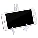 HESTYA Clear Plastic Easel Plate Stands Holders Picture Easel (4/ 5/ 6 Inches, Clear)