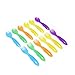 The First Years Take & Toss Toddler Fork And Spoon Flatware, Colors May Vary