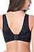 Intimate Portal Women Danielle Wire Free Pocketed Bra Wireless Comfort with Pockets Black 36C