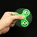 Iusun LED Hand Spinner Flashing EDC Anti-Stress Fidget Finger Toys Light Up ADD ADHD Gift (With Switch) (Green 2)