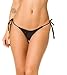THE MESH KING Coqueta Sexy Teeny Mini Brazilian Bikini Thong Swimsuit Bottom Swimwear Navy