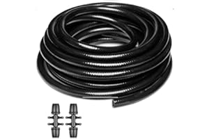 25 FT 1/2 Inch Drip Irrigation Tubing Kit Main Drip Line Hose Tube Ideal for Garden Irrigation System or as Blank Distributio