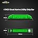 Partsam 4x Boat Navigation LED Light Rred & Green Waterproof Marine Yacht Kayak Sailboat Utility Strip Bar 12V DC
