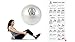Premium Core Exercise Ball - Fit Ball - Improves Core Strength & Stability - Enhances Balance & Flexibility - Yoga,Pilates,Training & Physical Therapy-Includes ONLINE Videos, Exercise & Wellness Guide