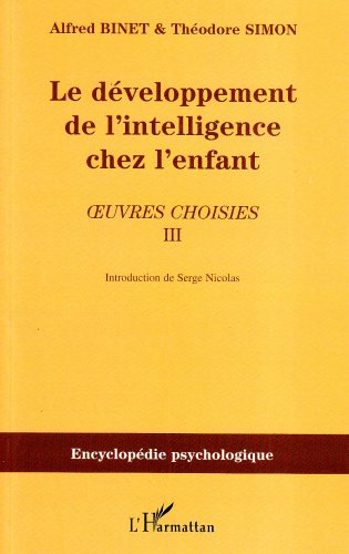 Le  développement de l'intelligence chez les enfants, 1908