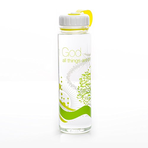 Simply Life Christian Gifts - With God All Things Are Possible BPA Free Bottle 20oz (600ml) - Wide Mouth, Light Weight,durable, Odorless, Fits Most Cup Holders. Inspired in Singapore - Suitable for Kids, Children and Sports Use.