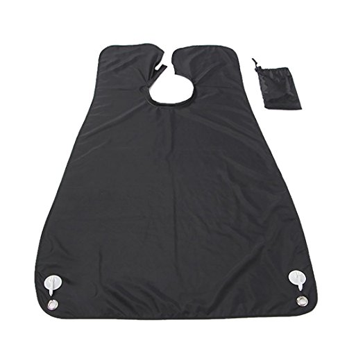 Beard Bib, Chartsea Beard Hair Catcher Beard Cape Apron for Shaving and Grooming with Suction Cups for Mirror. (Color random) - Thumbnail 2