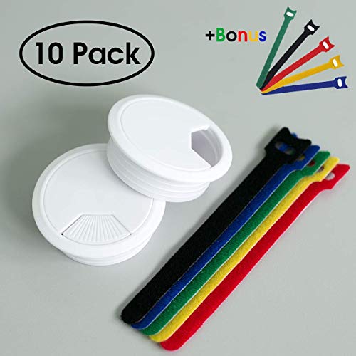 Best 11/2 inch white desk grommet