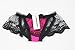 seemehappy Naughty Skirt Panty Open Back with Big Bow Hot Pink