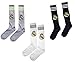 Real Madrid Kids Youth Soccer Team Socks Gift Set Bundle 3 PAIRS (White,Navy,Gray)