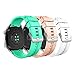 MoKo 3 Pack Bands Compatible with Huawei Watch GT5/GT5 Pro 46mm/GT4 46mm/GT3/GT3 Pro 46mm/GT/GT2 46mm/GT2 Pro/GT2e/GT Runner/Huawei Watch 4/4 Pro/3/3 Pro, 22mm Soft Silicone Replacement Strap, LB/LP/W