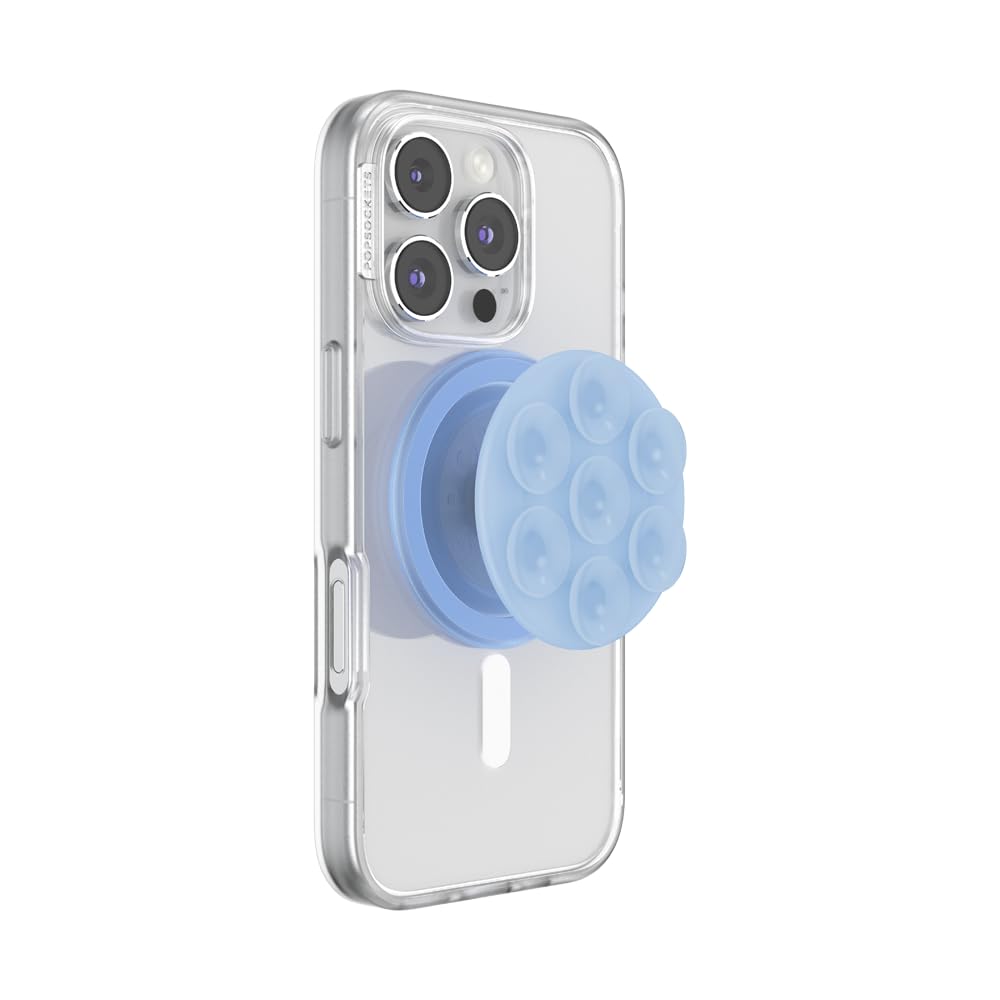 PopSockets Phone Grip for MagSafe, Magnetic Holder, Phone Stand, Suck-Up – Frost