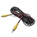 RCA Car Reverse Rear View Parking Camera Video Audio Extension 6M Cable with Detection Wire (Female to Male 10 Meters)