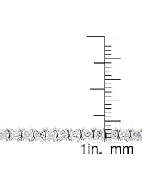 NYC - Collar unisex de plata de ley con circonita cúbica de 0.118 in